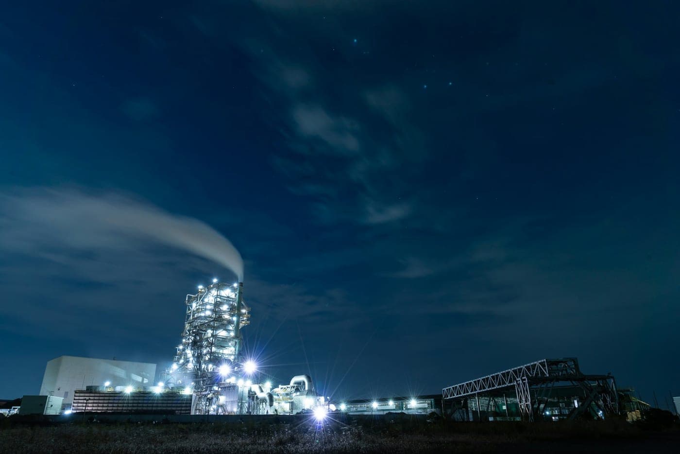 Industrial production plant — process utilities and integration at scale