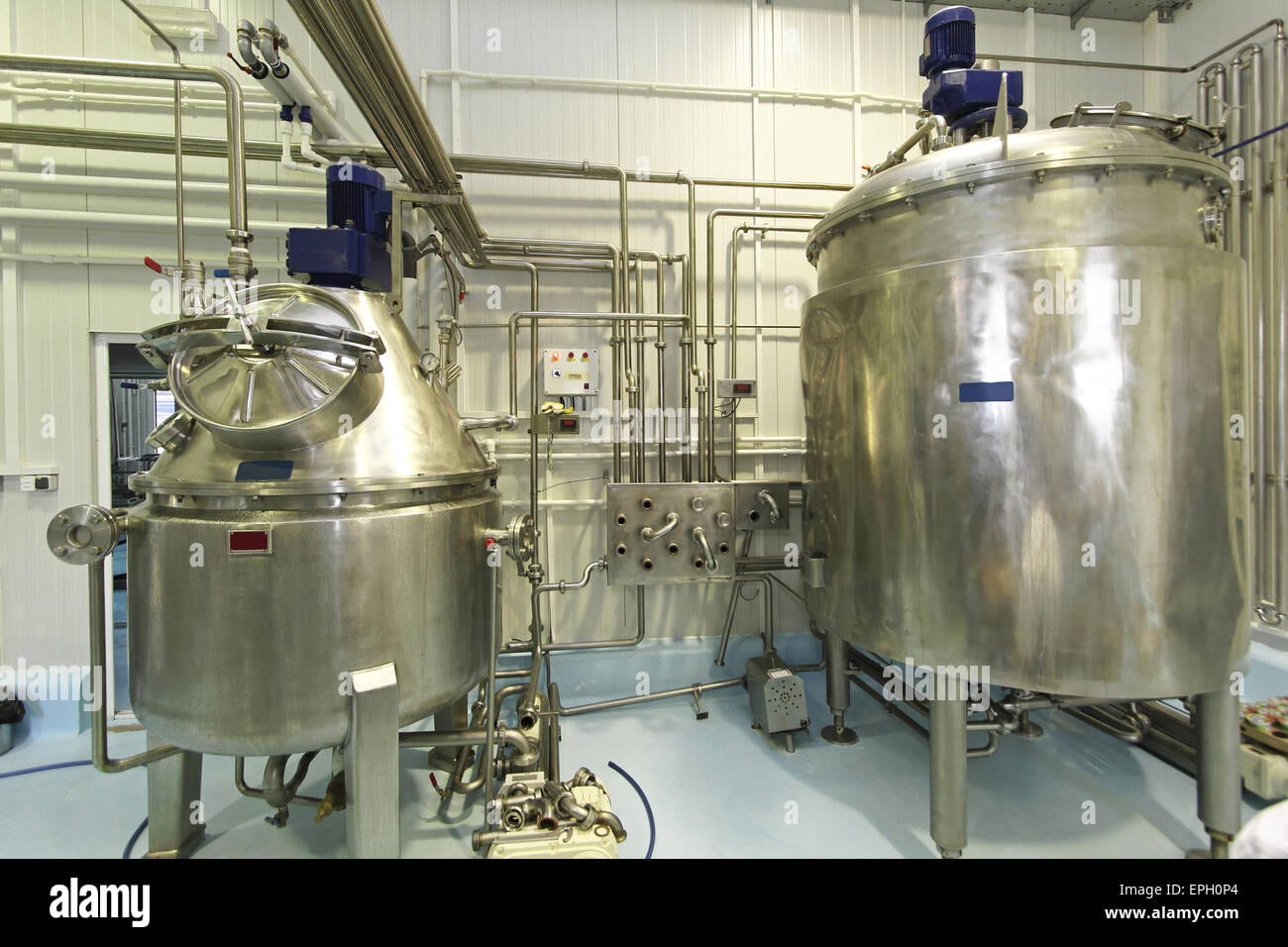 Pasteurisation plant in a dairy operation — product-grade utilities at the point of use